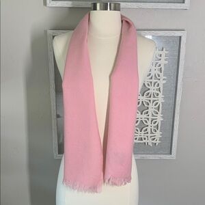 Vintage Together Crafts pink wool scarf made in Scotland